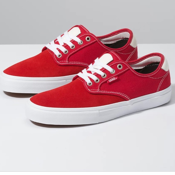 Vans Other - Vans Chima Ferguson Pro Skateboard Shoes Racing Red/True White Size 13 Men